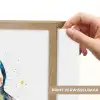 Pinguïn - Regenboog - Waterverf - Dieren - Kinderen Light Box met batterij (Wandlamp kind) middel -USP_websiteprintNL