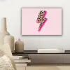Stippen - Roze - Bliksem canvas 2cm klein -sfeer6