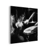 Drummer - Zwart - Drumstel aluminium wit klein -3d