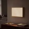 Parallelle lijnen - Lichte textuur - Beige Light Box met batterij (Wandlamp) middel -sfeer1