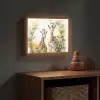 Giraffe - Wilde dieren - Natuur - Kinderen Light Box met batterij (Wandlamp kind) middel -sfeer5_kind