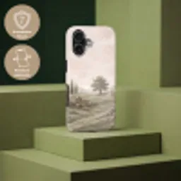 Heuvellandschap - Bomen - Natuur - Groen Toughcase MagSafe Apple iPhone 17 klein -USP_PrintM_DE