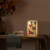 Abstract - Kerst - Goud - Rood - Groen Light Box met kabel (Tafellamp) klein -sfeer4
