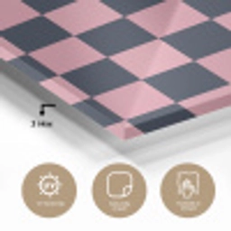 Traditioneel - Patroon - Blauw - Roze plexiglas 5mm klein 11 -sfeer2