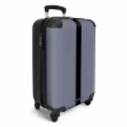 Minimal - Grijsblauw met zwarte streep NBS - Handbagage koffer - Unisex middel -productfoto_3d
