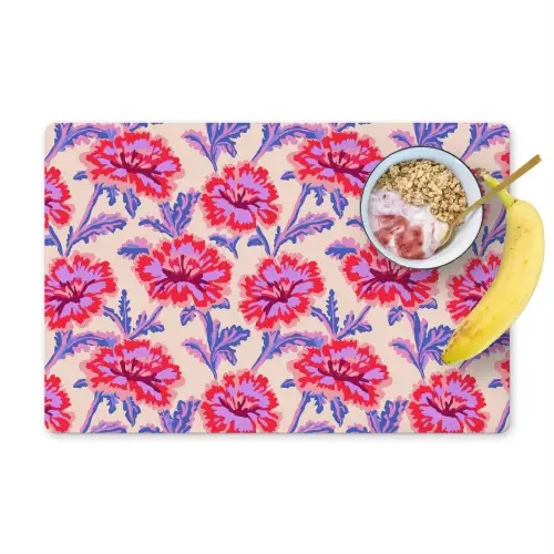 Bloemen - Patroon - Meerkleurig Placemat vinyl groot 368 -zzzproduct_Kitchenyeah-website