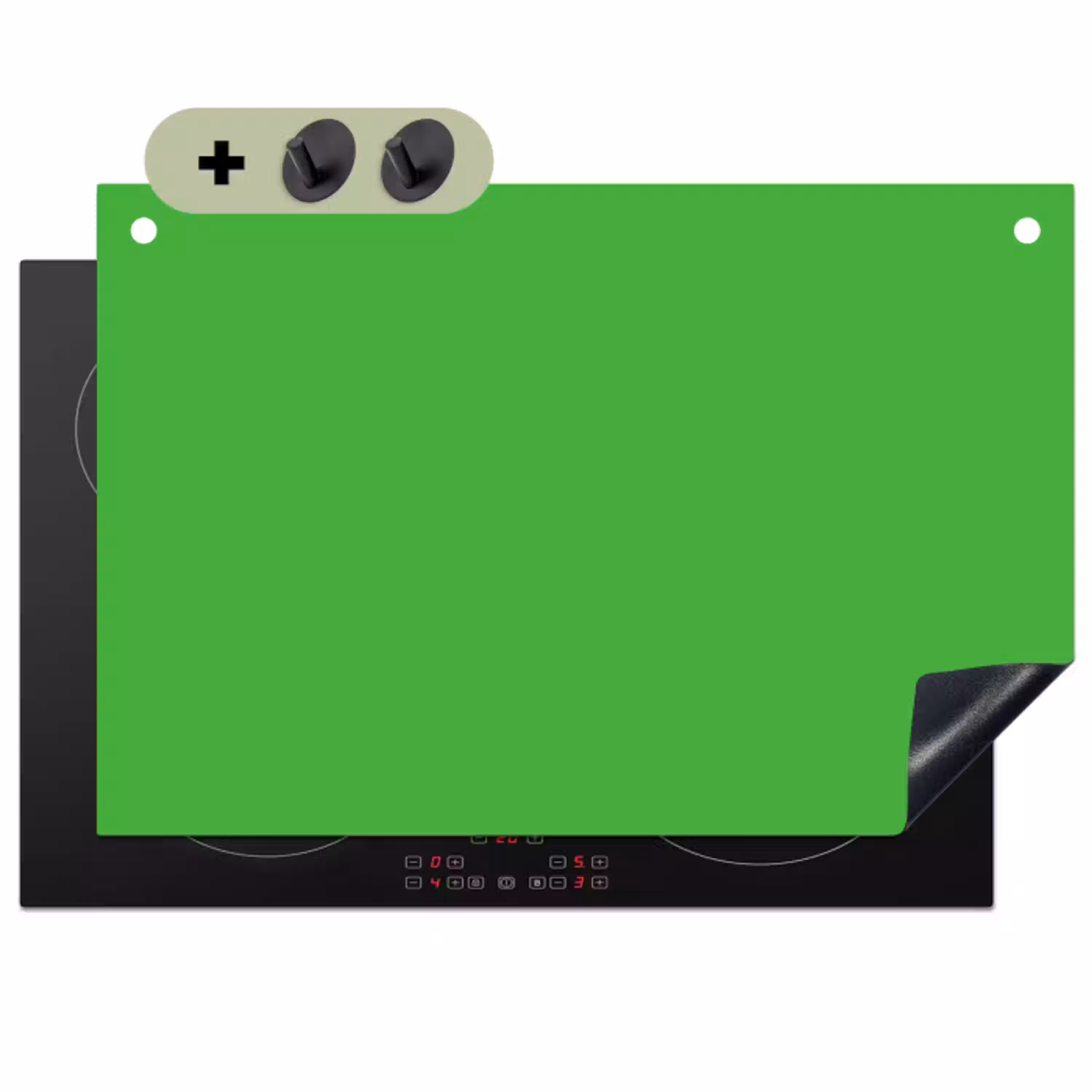 Kelly - Green - Groen Inductie beschemer met haakjes klein 777 -3d