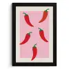 Pepers - Rood - Illustratie KitchenYeah - Keuken - Fotolijst klein -3d