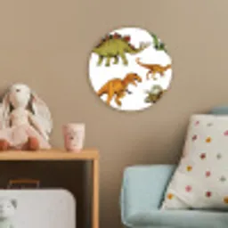 Dinosaurus - Tekening - Kinderen - Jongens - Kinderen Wandcirkel kunststof plaat 5mm dik klein -tsfeer1_kind