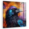 Vogel - Kraai - Graffiti - Zwart - Dieren plexiglas 5mm klein -zzzproduct_nieuw