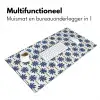 Symmetrisch - Palm - Blauw Muismat XXL klein 681 -sfeer4