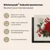 Kerststuk - Poinsettia - Dennenappels - Rood Inductie beschermer vinyl 3mm middel -zzzzzzusp-haakje_NL