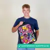 Girly graffiti Rugzak - Zwart middel -sfeer7_NL