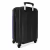 Lederen look paars NBS - Handbagage koffer - Kinderen Unisex middel -achterkant