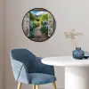 Doorkijk - Hortensia - Pad - Natuur Fotolijst rond zonder passe partout klein -sfeer2