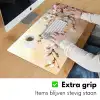 Bloesemtakken - Schilderachtig - Roze Muismat XXL klein -sfeer3