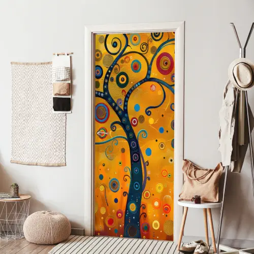Abstract - Boom - Levensboom - Modern deurposter klein -sfeer6