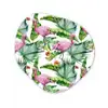 Inductie beschermer - Flamingo - Bladeren - Afdekplaat voor kookplaat - Tropisch Wandcirkel Organisch Plexiglas middel -3d