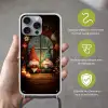 Gnooms - Kerst - Raam - Kleurrijk Hoesje iPhone 16 Pro Max met koord klein -sfeer2_NL