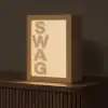 Swag - Bruin - Beige Light Box met kabel (Tafellamp) klein -z3d_website