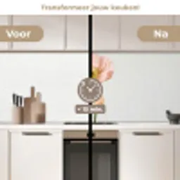 Papavers - Botanisch - Roze keuken achterwand 2 middel -voor-na2_NL
