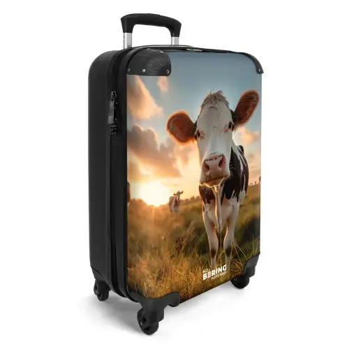 Koeien in weiland NBS - Handbagage koffer - Kinderen Unisex middel -productfoto_3d