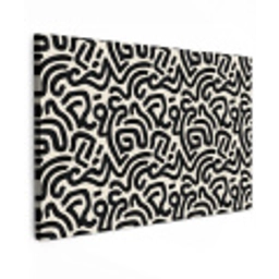 Modern - Abstract - Zwart canvas 2cm klein 34 -z3d