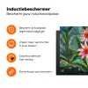 Bloemen - Roze - Glasmozaïek Inductie beschermer vinyl 3mm klein -zzzzzzz-td-ups