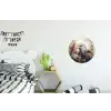 Arend - Adelaar - Vogel - Bloemen - Natuur Wandcirkel aluminium klein -kinderkamer