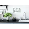 Wereldkaart - Kind - Vliegtuig Muursticker klein -keuken