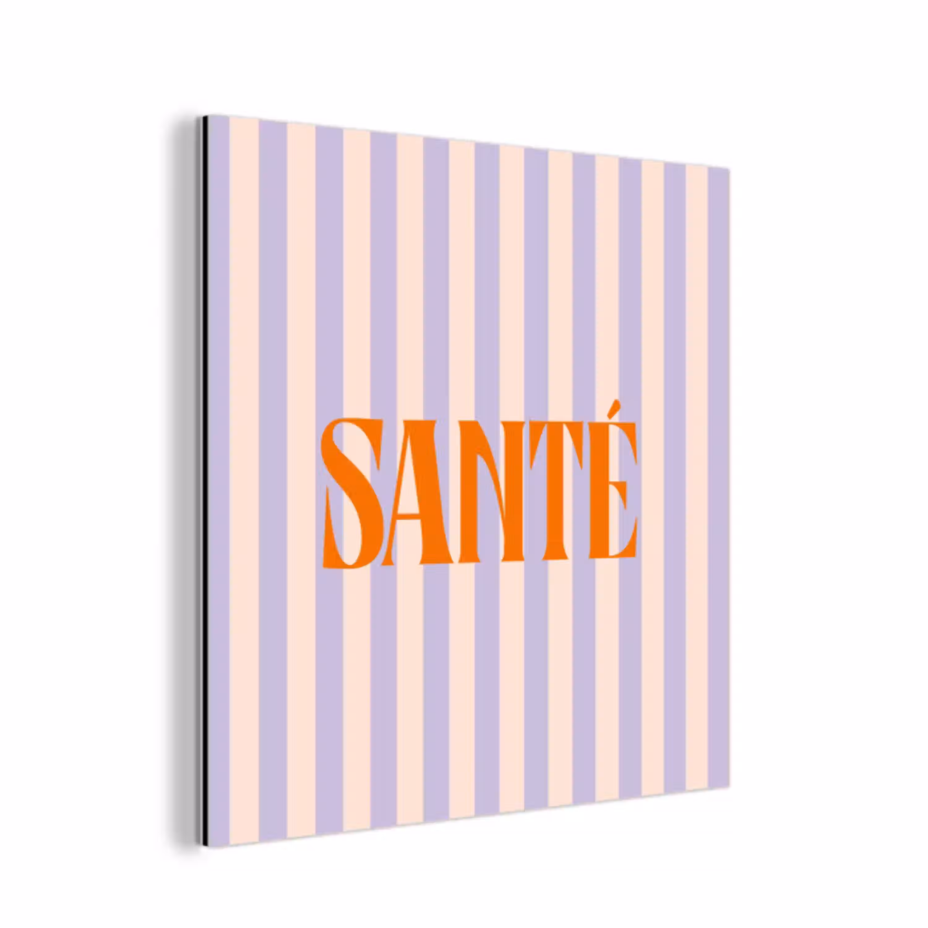 Lila - Oranje - Strepen - Santé aluminium wit klein -3d