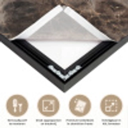 Bruin - Goud - Marmer Textielframe zwart klein 947 -USP_feed_closeupNL