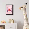 Grl pwr - Roze - Kader fotolijst zwart zonder passe partout klein -usfeer4_kinderkamer