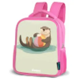 Otter - Strandbal - Water Kinderrugzak - Roze middel -schuin
