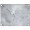 Beton - Scheur - Grijs tuinposter los doek klein -3d