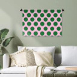 Polkadots - Patroon - Groen Wandkleed katoen klein 269 -sfeer7