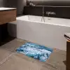 Golven - Oceaan - Blauw Badmat klein -sfeer3