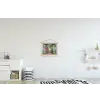 Hortensia - Doorkijk - Bloemen - Zomer - Paars - Pad textielposter latten blank klein -kinderkamer