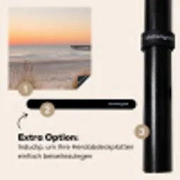 Pier - Zonsondergang - Strand Inductie beschermer vinyl 3mm middel -zzzzzzz-induclip_DE