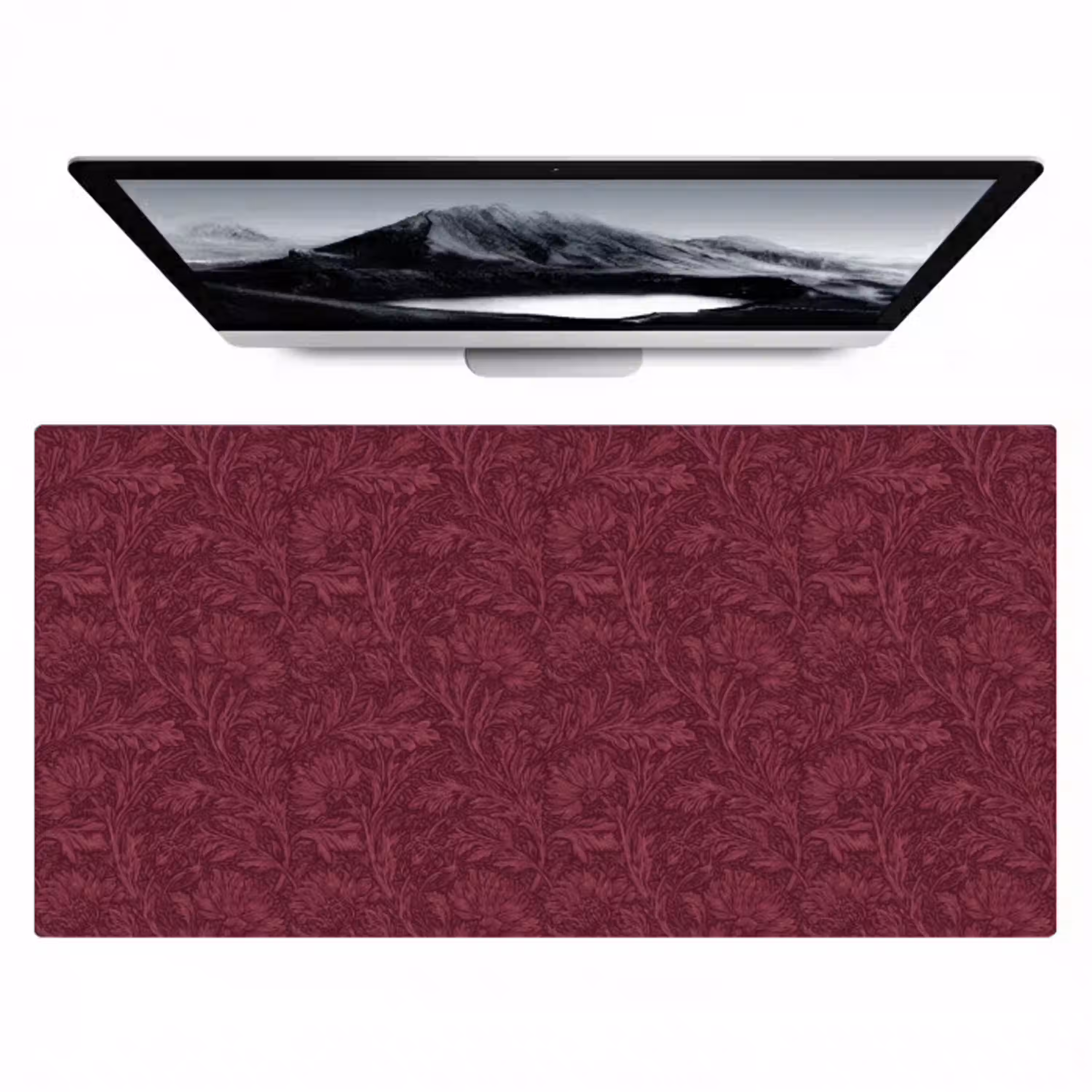 Bladeren - Patroon - Paars Muismat XXL klein 681 -zzz3d