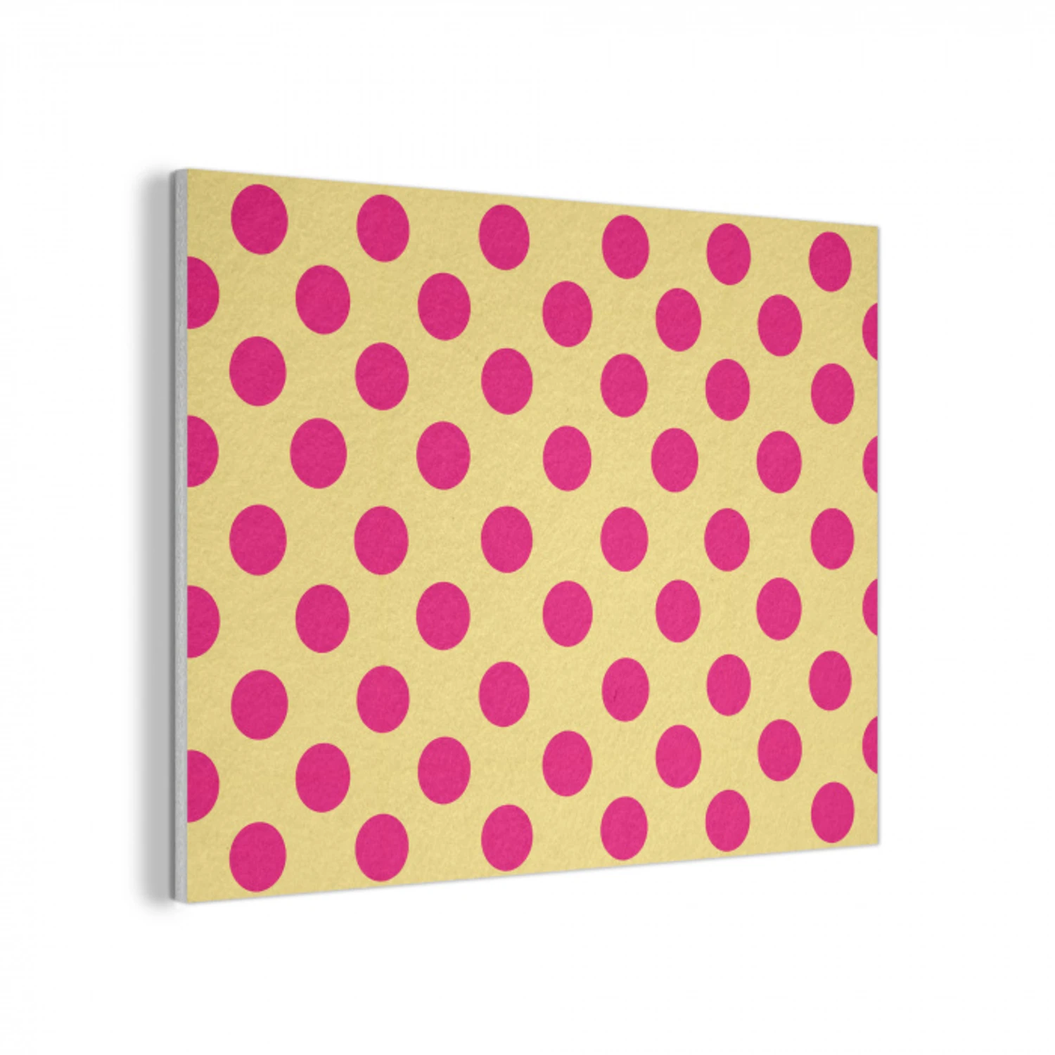 Roze - Stippen - Geel PET vilt klein 837 -3d