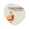 Cupcake - Zoet - Kers Wandcirkel Organisch Forex 3mm klein -3d