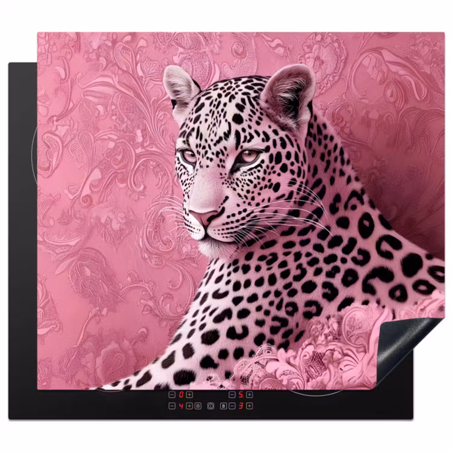 Inductie beschermer - Panter - Luxe - Roze