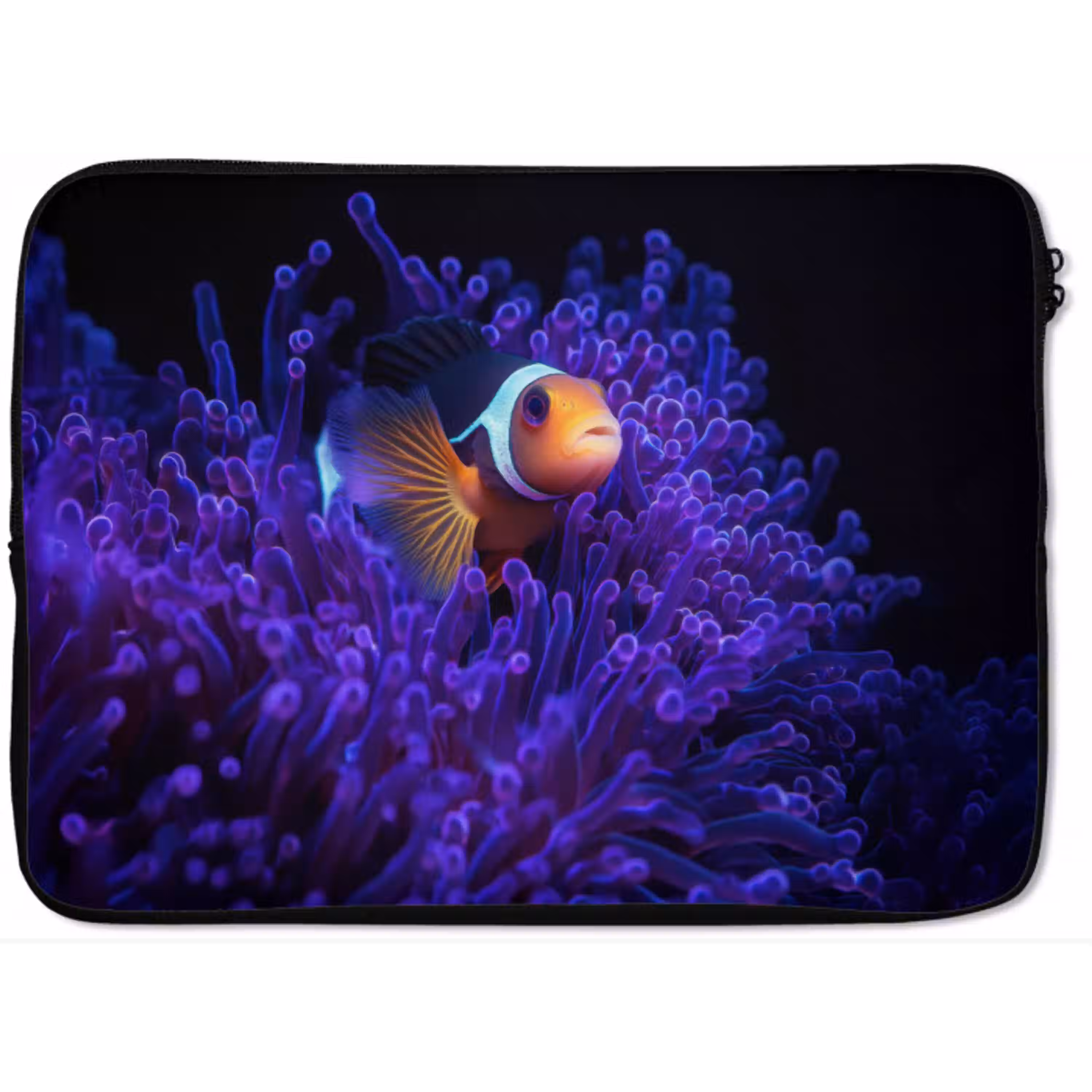 Koraal - Vis - Oranje - Zee laptophoes neopreen klein -zkaufland3dotto