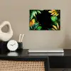 Bladeren - Groen - Geel - Verf - Jungle poster papier klein -sfeer1