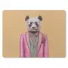 Panda - Pak - Zonnebril - Blauw muismat rubber klein -3d