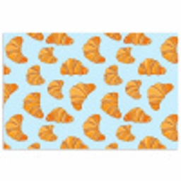 Croissant - Speels - Blauw poster papier klein 62 -3d
