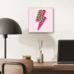 Stippen - Roze - Bliksem aluminium wit klein -sfeer5