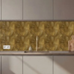 Organisch - Lijnen - Goud keuken achterwand 2 middel 871 zz_3dshopping