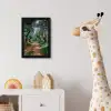 Pad - Bomen - Schaduw - fotolijst zwart zonder passe partout klein -usfeer4_kinderkamer